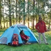 Палатки и укрытия 2 человека водонепроницаемые кемпинги с ветреными верующими для дышащих легких поход