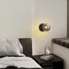 Vägglampor nordiska moderna minimalistiska och lyxiga alla kopparlampa vardagsrum sovrum matsal sängen high-end glas