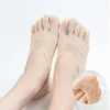 Женщины носки 1 пары ортопедические сжатые носки для йоги с гелем в табу