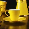 Pucharki Otopniki Wysokiej jakości kości Ceramika Ceramika Czerwona / żółty kolor na kubek dla młodego mężczyzny miłośnicy urodziny