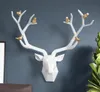 Resina 3d Big Deer Head Home Decor per Accessori per decorazioni per statue a parete Abstract Sculpture Modern Animal Head Decorazioni a parete T201288363