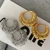 Kvinnors örhängen 18K Guld Personlig överdrivna utklipp öronklämmor för kvinnor nischdesign Stud lyxsmycken för fest