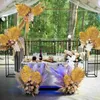 Fleurs décoratives or feuilles simulées banquet décoration intérieure artificielle simulation tropicale décorations de bureau