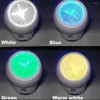 Luci notturne per bambini che dorme luce bianca a LED a LED controllata leggera morbida a 360 gradi a risparmio energetico domestico