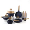 Ensembles d'ustensiaux de cuisine MGC POTS ET PANS Set Induction Kitchen Not Stick Cuisinage de Granit Métal antiadhésif Logo personnalisé