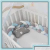 Rails de lit bébé pare-chocs tressé de billets de bricolage pour garçons filles infantile protectrice