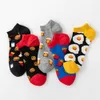 Calzini da uomo Nuova serie di cibi calzini da barche per il tempo libero calzini colorati creativi calzini di cotone estate