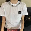 Fashion Sequin T Shirt Women Summer Loose Round Neck Short Sleeve Blouse Thin Breathable Sweatshirt Classic Shirt