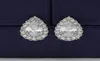 Big Diamond Drop Studs Studies Danies Kolczyki Sterling Silver Clover Clover Diamond Studs Frivole Earring Pierścień dla kobiet High4746169