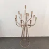 Kerzenhalter Hochzeitstisch Metallboden Goldhalter Candelabras für Candelabrum Kernstück Dekor Kerzenstick 1048