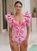2024 Vintage Femmes de maillot de bain Set Tummy Control Twopieces Swimwear BodySity Body Body Bikini Luxury Bathing Costume 240426
