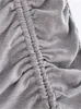 Jupes jupe d'été pour femmes tricot stretch maxi en modal tridimensionnel à cordon de cordon de cordon de cordon à la taille divisée l'ourlet