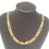 14k Italian Figaro Link Chain Necklace Stamp Solid Fine Gold GF 24 8mm 214J