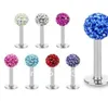 Labret Piercing Tongue Anneaux Labret Lip Rings Femmes Labret Stud Barres de lèvres Bijoux Piercing 30pcSlot3127247