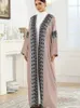 Abbigliamento etnico Ramadan Kimono Abaya Hijab Dubai Preghiera vestiti Turchia Islam Muslim Dress Abayas per donne Ka Robe Musulmane Femme T240510