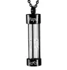 Black Hourglass Cremation Jewelry Urn Halsband Memorial Ashes Holder Keepsake Fashion Jewelry Cremation Necklace1842626