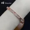 Toppsäljare kvinnors diamantring mode öppna armband armband kvinnor ring med presentförpackning