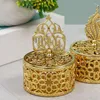 Wrap regalo 1pc Souvenir Case Gold Gold Electroplating Small Box Home Table Table Wedding Wedding Trinket