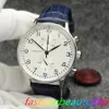 Nuovo orologio cronografo sportivo batteria limitata orologio orologio argento quarto orologio da polso professionale pieghevole uomo chiusura orologio blu cinghia in pelle blu