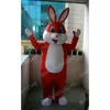 Red Bunny Rabbit Mascot Fantas