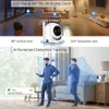 IP -kameror PAN/TILT WiFi Security Camera för Baby Monitor FHD 1080p Dog Camera Motion Detection Automatisk spårning Bidriktad ljud Baby Camera D240510