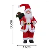 Dekoracyjne figurki Święty Mikołaj miniaturowy wolnostojący Piękny plastikowy dekoracje komputerowe figur