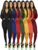 Women039s Pontas de duas peças Cloths Sports Autumn Sports Use jaqueta multicolor Tights de manga longa set5634314