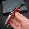 VG10 Damas acier Pliage Claw Karambits Couteau Rosewood Ébène Handle de poche tactique Camping Edc Survival Tool Couteaux A1793