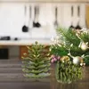 Fiori decorativi di pinoli di pinoli ornamenti di alberi di pinoli realistici mini size coni artificiali verdi per feste di festa el