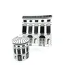 Plates Export Nordic Neoclassical Black And White Architectural Art Ceramic Storage Jar With Lid Candle Holder