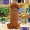 Gevulde pluche dieren Fun Kawaii Long Penis P Toys Pillow y Soft Funny Cushion Simation Home Gift voor vriendin Q0727 Drop Delivery G OTT3Z