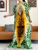 Этническая одежда 2024 Новые африканские женщины дасики 100% хлопковое цветочное платье с печеной высухо
