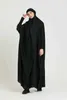 Etnische kleding aangepaste groothandel Dubai Turkije grote zoom vaste kleur moslimgewaad islimjurk Midden -Oosten standaardkleding hijab Abaya T240510