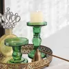 Candle Holders Retro Style Holder Handmade Glass Table Decoration Romantic Dining Ornaments Porta Velas Desktop WT50ZT