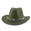 Berets Cowboy Hat Western Cowgirl Man Panama Belt Casual Hats for Women Fedoras Founded Jazz Cap Men Sombrero Hombre