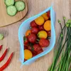 Sacs de rangement Silicone pour aliments à l'épreuve des légumes réutilisables Légumes de pain Fruits Soupe