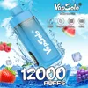 독일 Vapsolo Tornado Puff 12K 일회용 담배 vapes 펜 랜드 12000 퍼프 RGB 라이트 메쉬 코일 포드 공기 흐름 전자 주스 재피형 증기 EU 창고