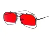 Gold Steampunk Flip Up Sonnenbrille Männer Vintage Rot Metall Rahmen Metall Sonnenbrille für Frauen 2019 UV4001717013