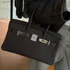 Counter Original 1: 1 Hremms Birkks Tote Sacs 2024 Nouveau produit populaire sur Internet à la mode et polyvalente avec Dark Lock avec un vrai logo