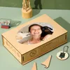 Custom Wooden Puzzle Personalized Jigsaw Love Round shape Memorable Crafts Gifts For Family Decoration Album with MDF Box 240509