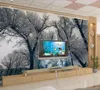 Wallpapers Custom HD 3D Wallpaper woonkamer ijs en sneeuwbos muurschildering achtergrond muur papel de pared