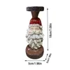 Figurines décoratines résine chandelle de Noël Santa Claus Snowman miniature chandelier ornement ornement de vacances décor