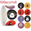 Present wrap halloween klistermärke självhäftande etiketter låddekoration scrapbooking estetik