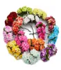 Decorative Flowers Wreaths 144Pcs 3cm Artificial Paper Rose DIY Azalea FlowerWedding Decoration Mini Handmade Bouquet Small Part9749999