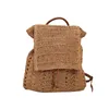 Totes mochila feminina de palha de verão boho bohemian saco de ombro oco hobo crochet sacolas de viagem para mulheres maconha de maconha de praia