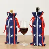 Storage Bags Independence Day Red Wine Bottle Set Party Decorative Decoration Holiday Gift