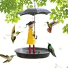 Autres fournitures d'oiseaux Sentille de chaîne de métal d'alimentation unique avec conception de parapluie pour filles pour décoration de jardin extérieur cour facile