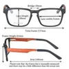 Sunglasses SHINU Prescription Glasses Men Squar Acetate Frame Wood Progressive Reading Blue Light Single Vision Eyewear