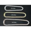 Moisanite Diamond Cuban Link Chain Gold Over Sterling Silver Men Femmes en jaune blanc et en or rose Colliers