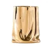 Вазы северная золотая керамическая декоративная ваза Объем золота